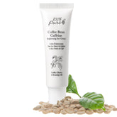 100% PURE Coffee Bean Caffeine Eye Cream jar closeup, caffeine boost for tired eyes.