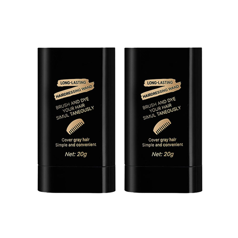 2Pack safe-convenient hair dye bottle shows quick gray coverage in minutes.
