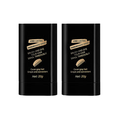 2Pack safe-convenient hair dye bottle shows quick gray coverage in minutes.