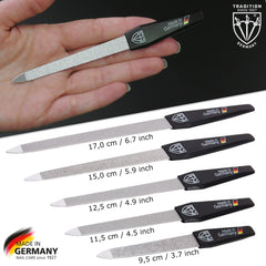 Double-sided coating with fine and coarse grit for versatile use.