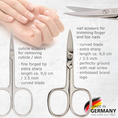 3 Swords Germany cuticle scissors offer precision for clean shaping