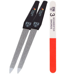 3 Swords Germany sapphire nail file set two pieces for durable at home manicures
