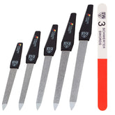 3 Swords Germany sapphire nail file set with five varied lengths.
