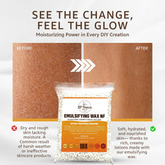 33RD PARALLEL SOAP CO Emulsifying Wax NF para jabones y exfoliantes, emulsión estable