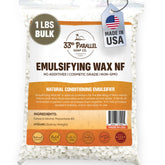 33RD PARALLEL SOAP CO Emulsifying Wax NF pastilles para cosméticos, emulsión suave y estable