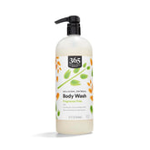 365 by Whole Foods Market body wash bottle with colloidal oatmeal, fragrance-free, 32oz.