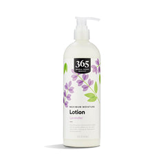 Crema hidratante 365 by Whole Foods Market con lavanda para piel suave y nutrida.