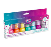 3C4G Esmalte en set de 7 colores brillantes para uñas infantiles.