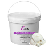 3CAYG refined white shea butter pour shows smooth texture perfect for quick skin hydration.