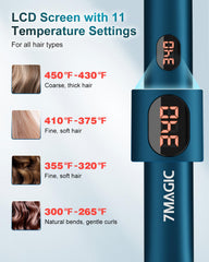 7MAGIC flat iron titanium ceramic plates deliver even heat for smooth results