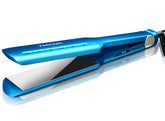 7MAGIC Nano Titanium Hair Straightener plates closeup showing the smooth titanium surface for fast styling