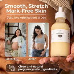 True Belly Serum featuring triple-weighted hyaluronic acid for deep hydration.