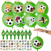91BALLOONS globos de fútbol verdes de 18 pulgadas para fiestas.