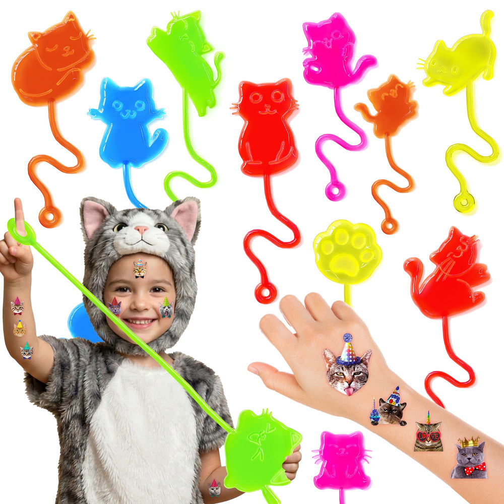 91STICKYHAND dedos gatos pegajosos para fiestas divertidas