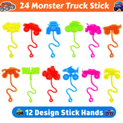 Manitas adhesivas 91STICKYHAND con camión monstruo, perfecta para premios en clase.