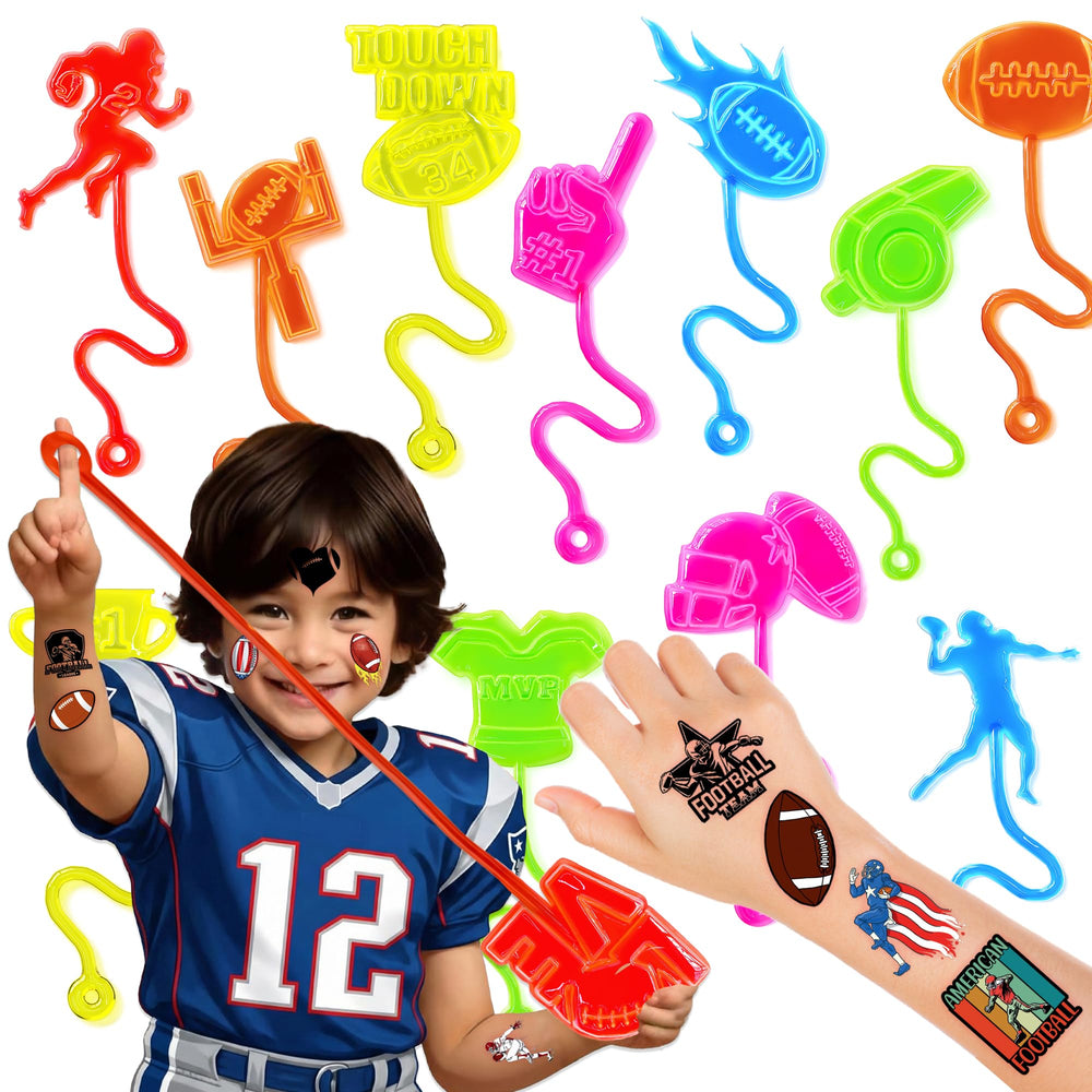 91STICKYHAND manos-pegajosas-futbol: diversión segura para fiestas infantiles.