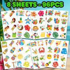 91TATTOOS 96pcs set delivers diverse designs for creative kid-friendly activities.