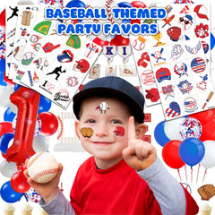91TATTOOS baseball tattoos variety boosts creative party activities for kids.