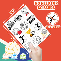 91TATTOOS volleyball tattoos on face show playful party look demo.