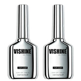 Vishine top coat bottle showing high gloss protective finish for nails