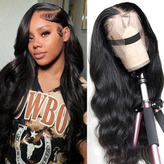 A FUTURE TONGMEI 13x4 body wave lace front wig with natural hairline.