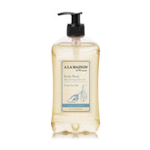 A LA MAISON gel ducha sal marina, espuma suave para uso diario.
