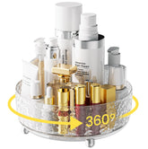 A-LuGei Crystal Design 9-inch perfume organizer with 360° rotation for easy access