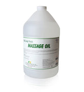 A&A Premium Body Mineral Oil 1-gallon bottle pour demonstrates smooth glide for massage.