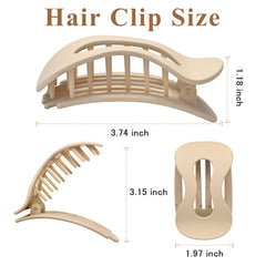 Aaiffey lay-flat hair clip; comfortable all-day wear.