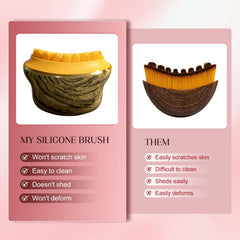 AAJP Lymphatic Contour Face Brush chin close-up highlighting jawline sculpting.