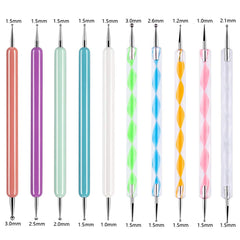 ABenkle colorful handles for comfortable grip during long crafting sessions.
