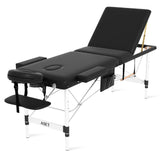ABET massage table aluminum frame provides sturdy support for professional use.