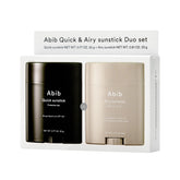 Abib Airy and Quick Sunstick outer packaging for convenient sun protection