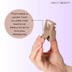About Beauty easy-clean design for on-the-go grooming