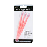 About Face facial razor 3ct pack for at-home exfoliation and fuzz removal