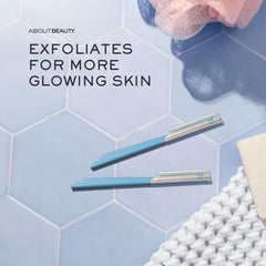 About Face Pro-Premium Razor safety guard prevents accidental nicks.