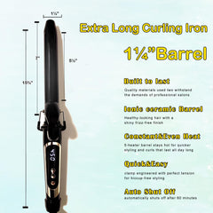 abp black gold design curling iron for stylish daily use