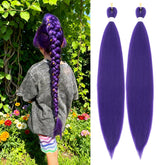 Abrastin purple braiding hair 20-inch pack image highlights cosplay-ready color for looks