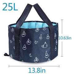 ABSOK collapsible foot bath extended for full 25L capacity.