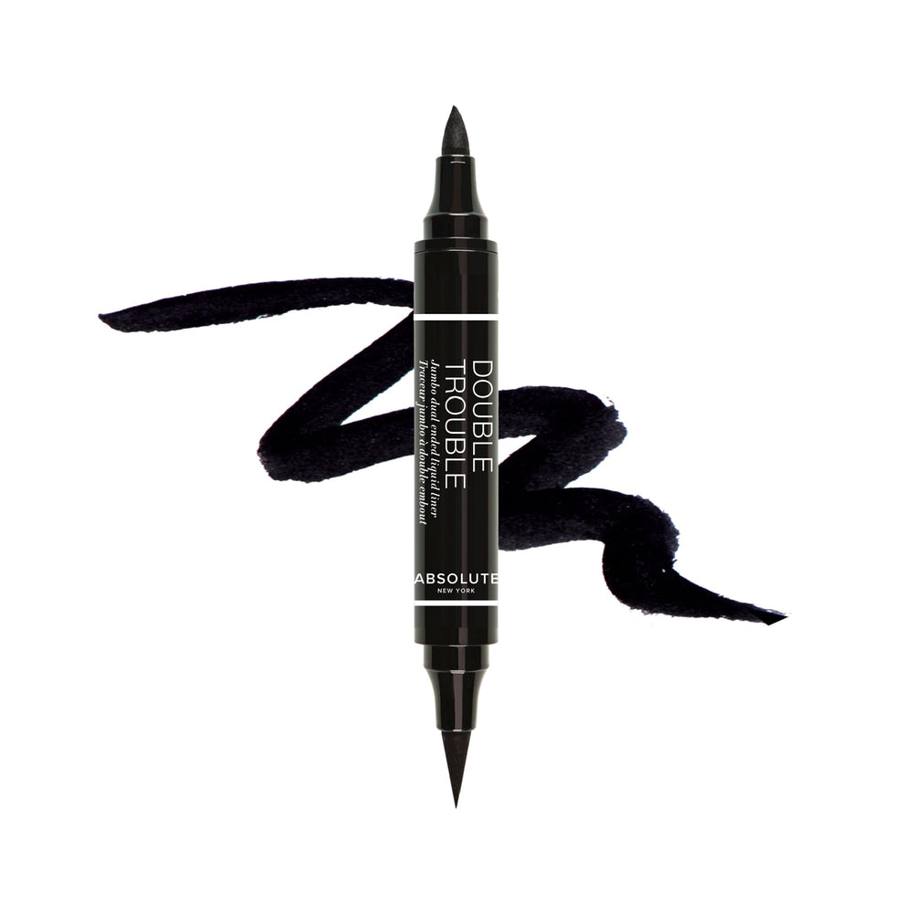 Absolute New York Double Trouble Liner con punta ultrafina para precisión extrema
