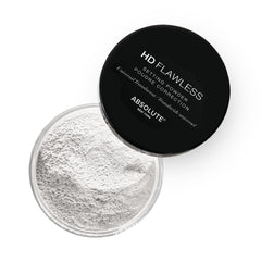 Absolute New York HD Flawless Setting Powder bottle for a sustained matte finish.