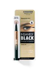 Absolute New York Mell01 delineador fieltro negro intenso para trazos precisos.