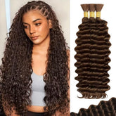 Acbhoa boho braiding hair deep wave 18 inch, natural texture for versatile styles.