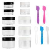 Accmor travel containers with lids, clear set ideal for organizing cosmetics while traveling.