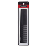 Ace Classic Goody Dressing Hair Comb front view in black for portable grooming