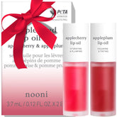 NOONI Aceite labial Appleseed set envase, hidratación duradera para labios secos