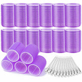 Acejoz hair rollers large diameter for big curls on long hair.