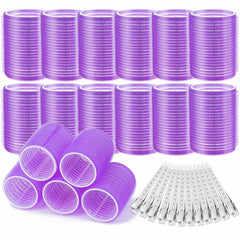 Acejoz hair rollers large diameter for big curls on long hair.