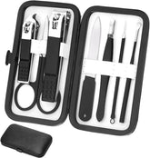 Aceoce nail clippers set travel case closeup showcases compact grooming on the go.