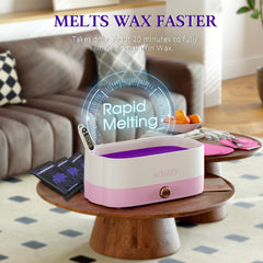 Achzzy paraffin wax melting setup ready for a home spa routine.
